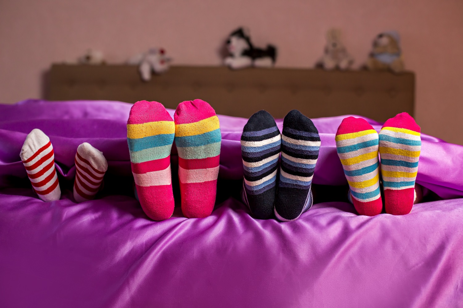Kid's colorful bright socks.