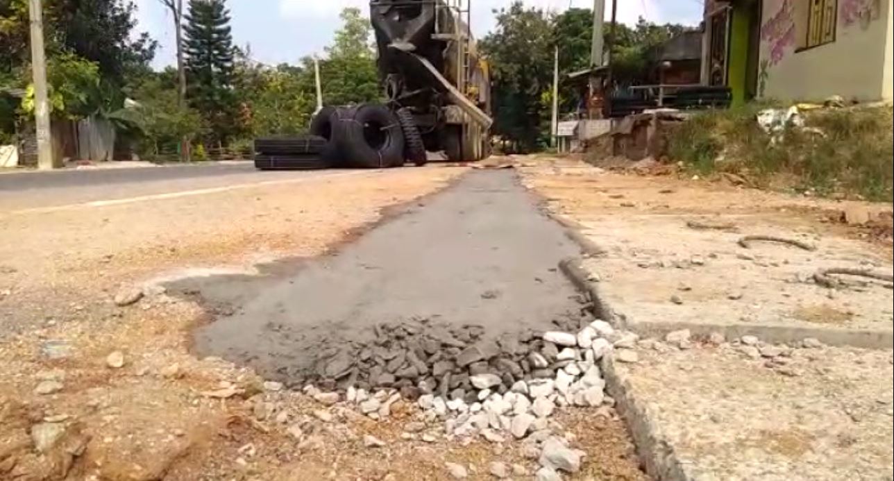 low quality road work