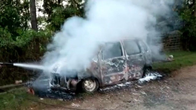 burning car 1