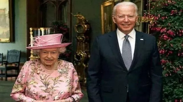 Biden and queen